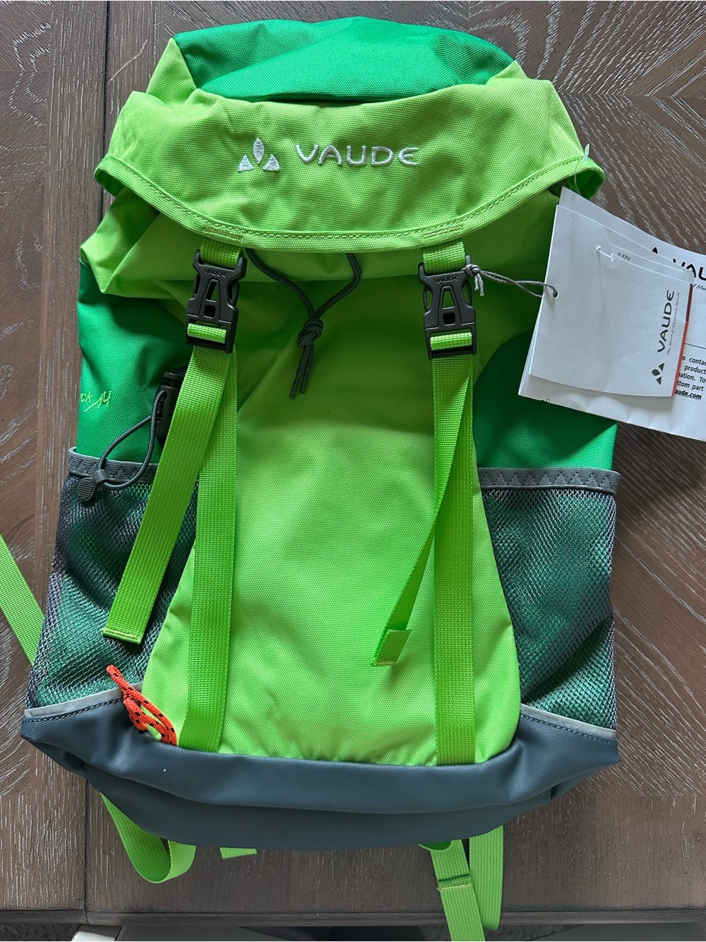 NWT Vaude Puck 14 Children's Kids Hiking Backpack Green